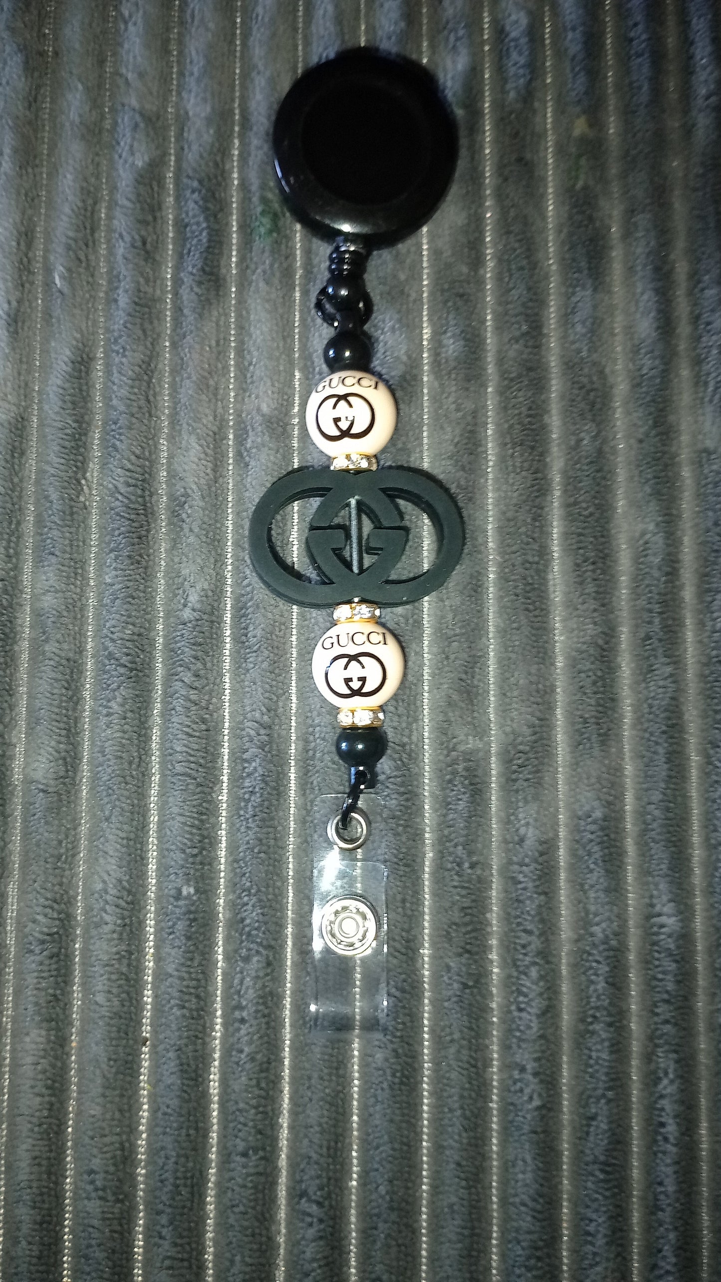 Black Designer Badge Reels