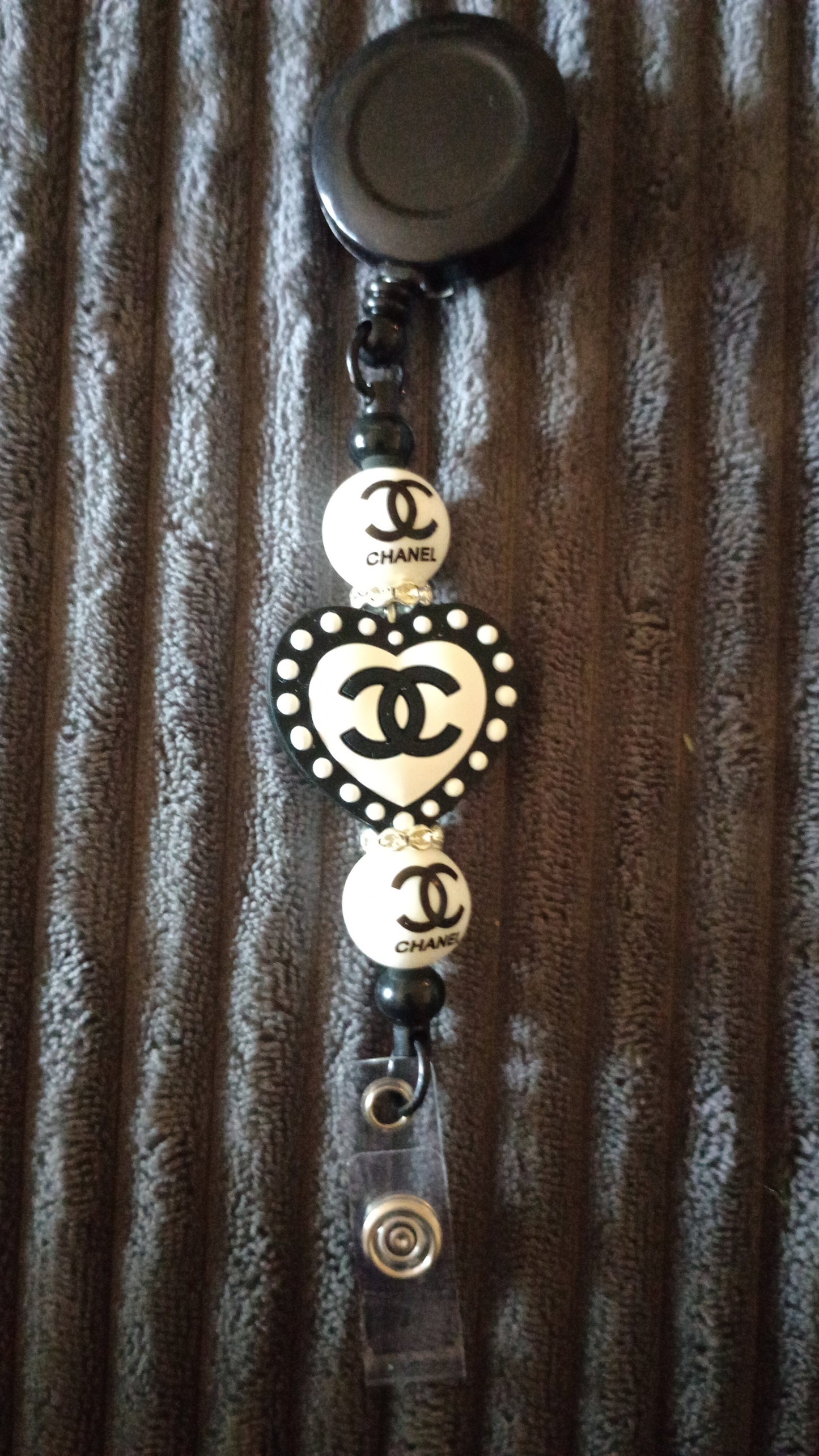 Black Designer Badge Reels