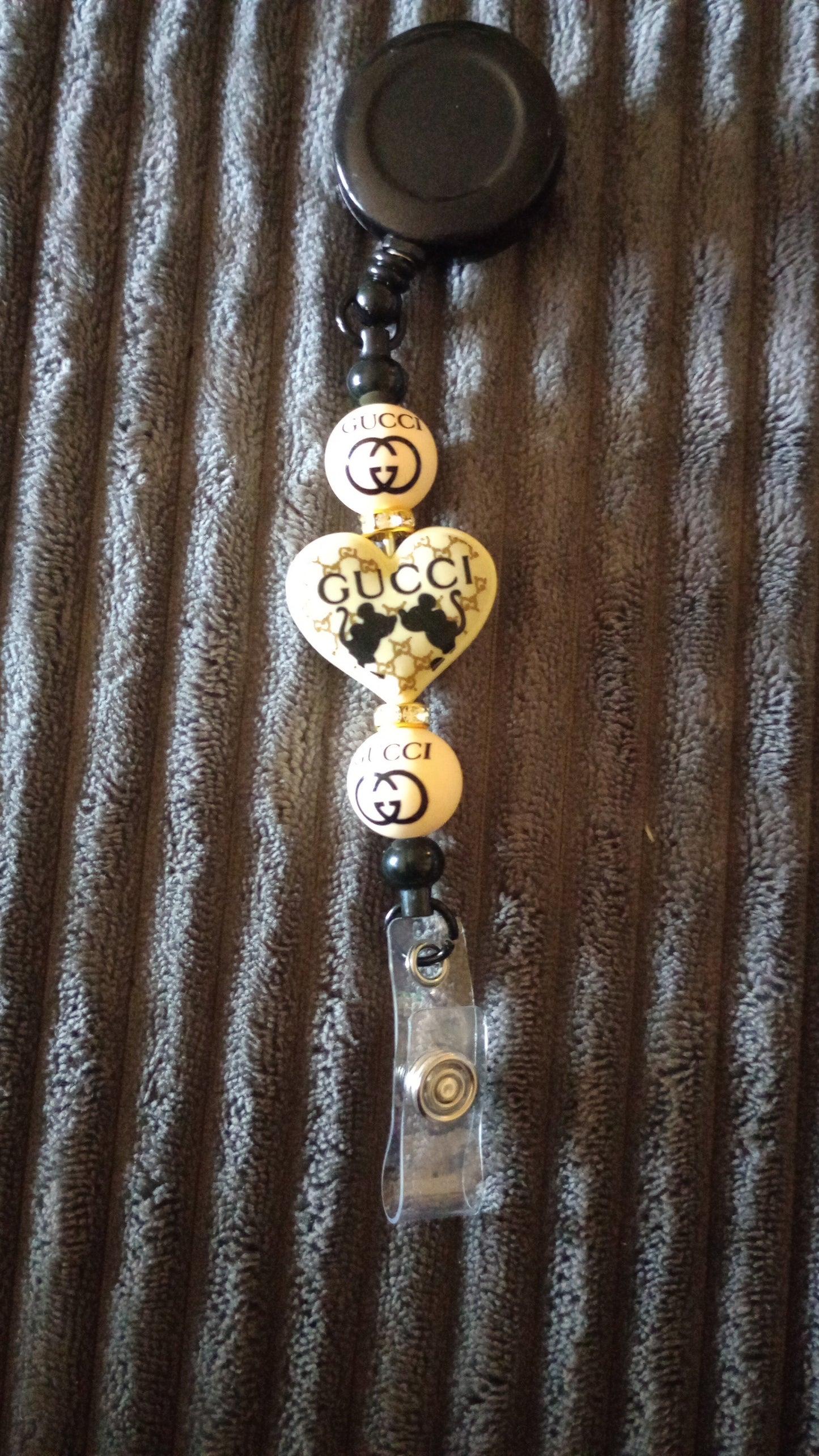 Black Designer Badge Reels