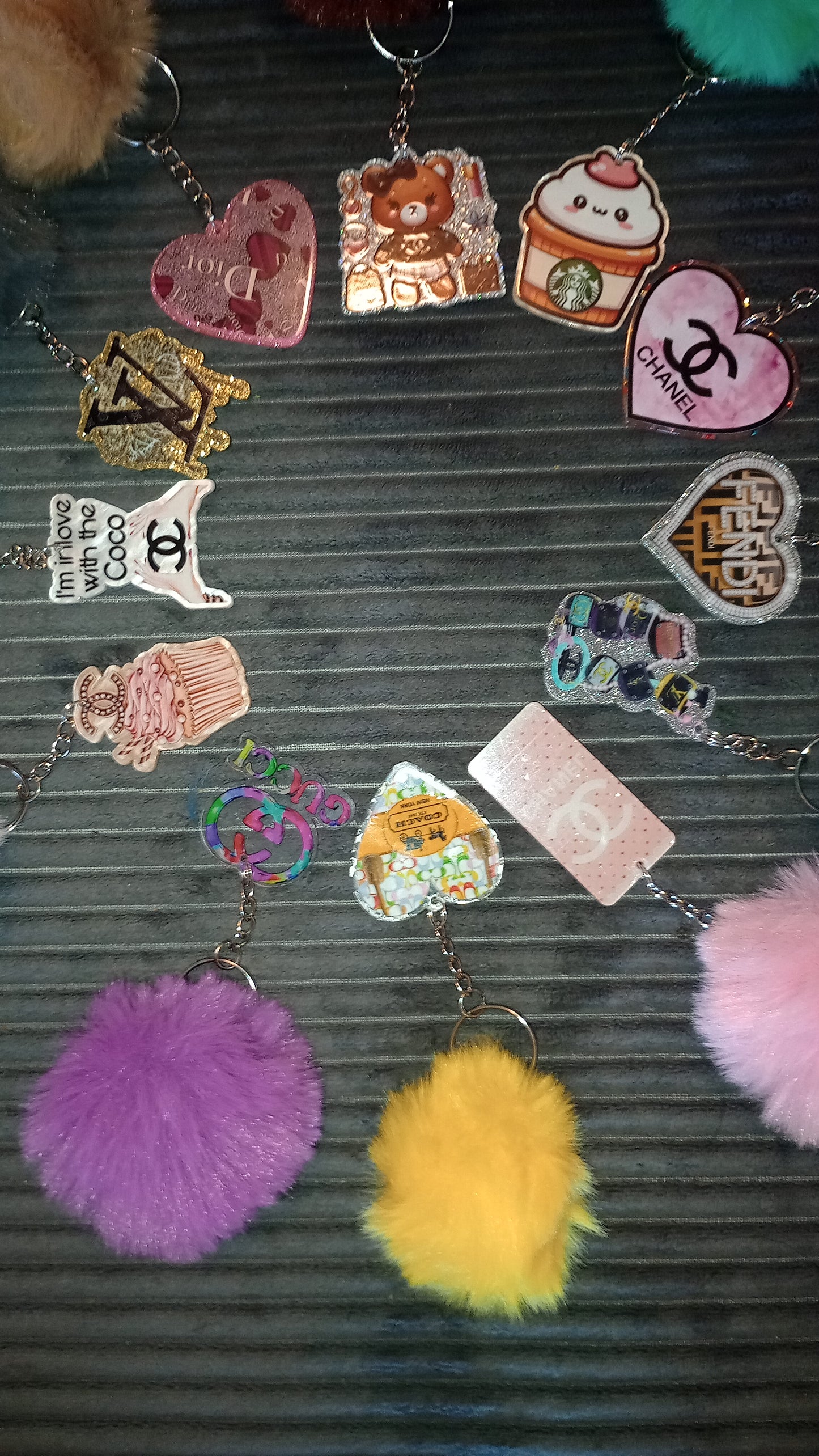 Pom Pom Designer Keychains