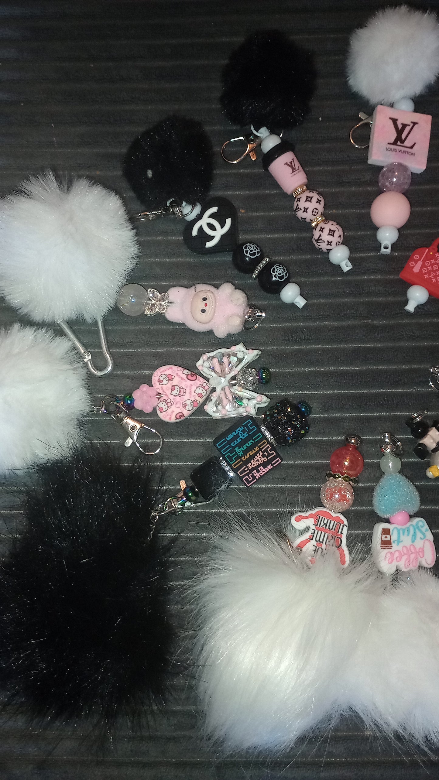 Pom Pom Keychain Bars