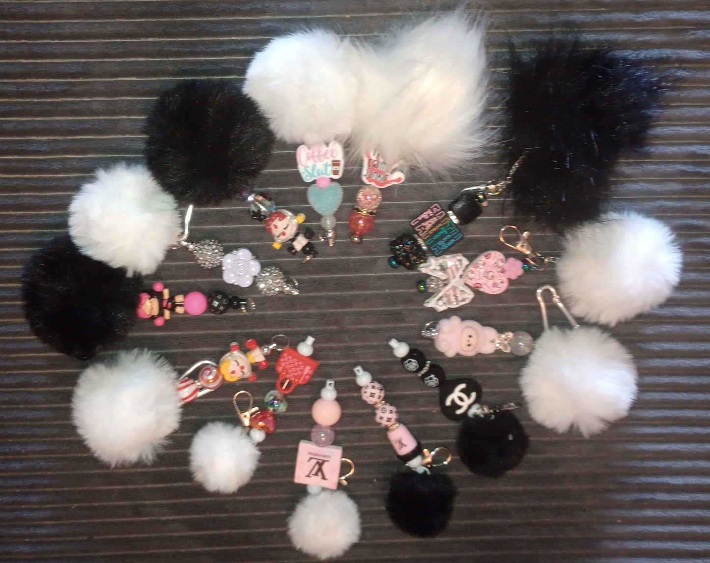 Pom Pom Keychain Bars