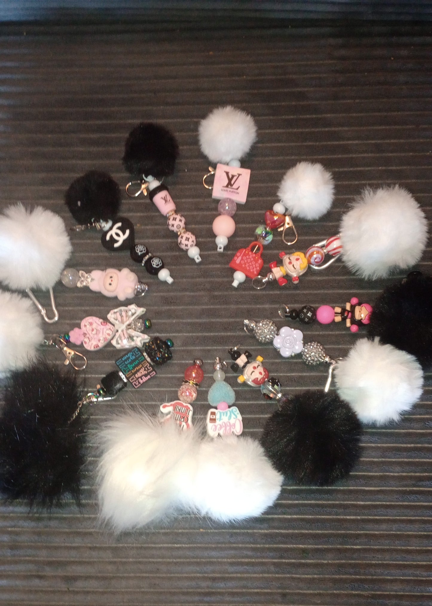 Pom Pom Keychain Bars