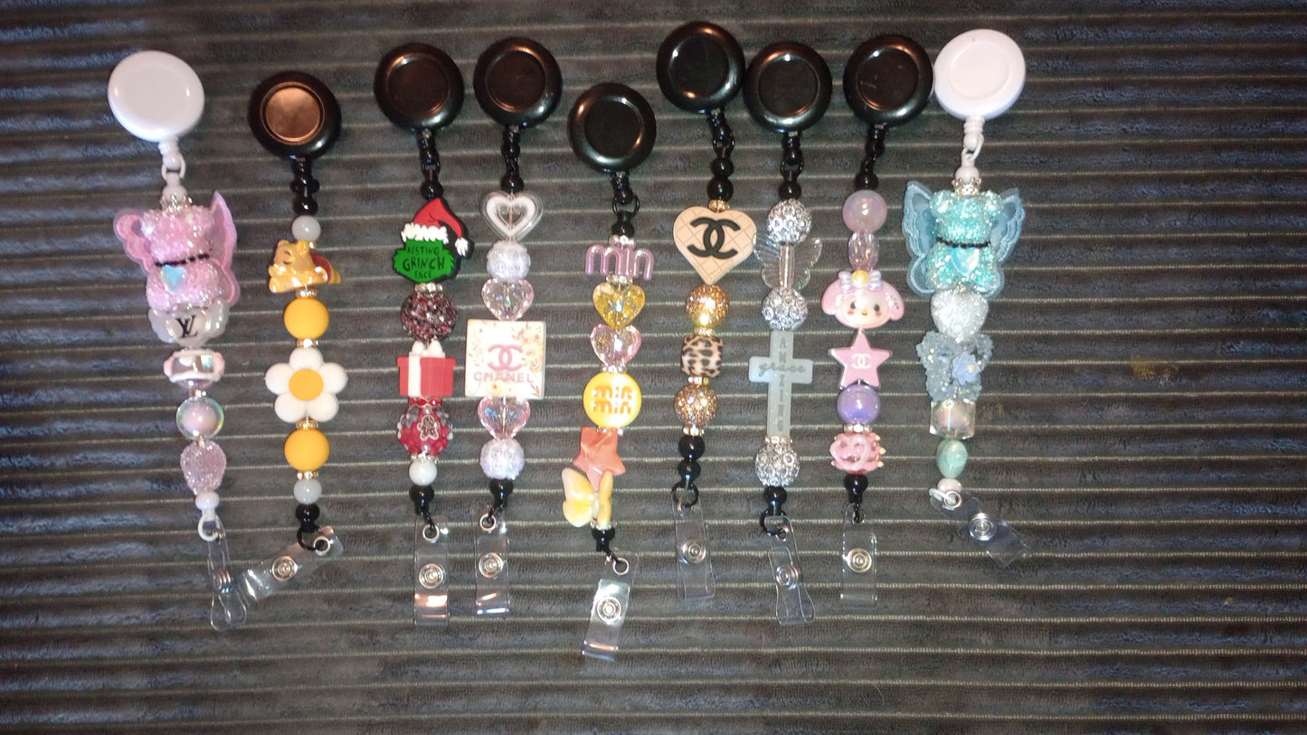 Extended Beaded Badge Reels
