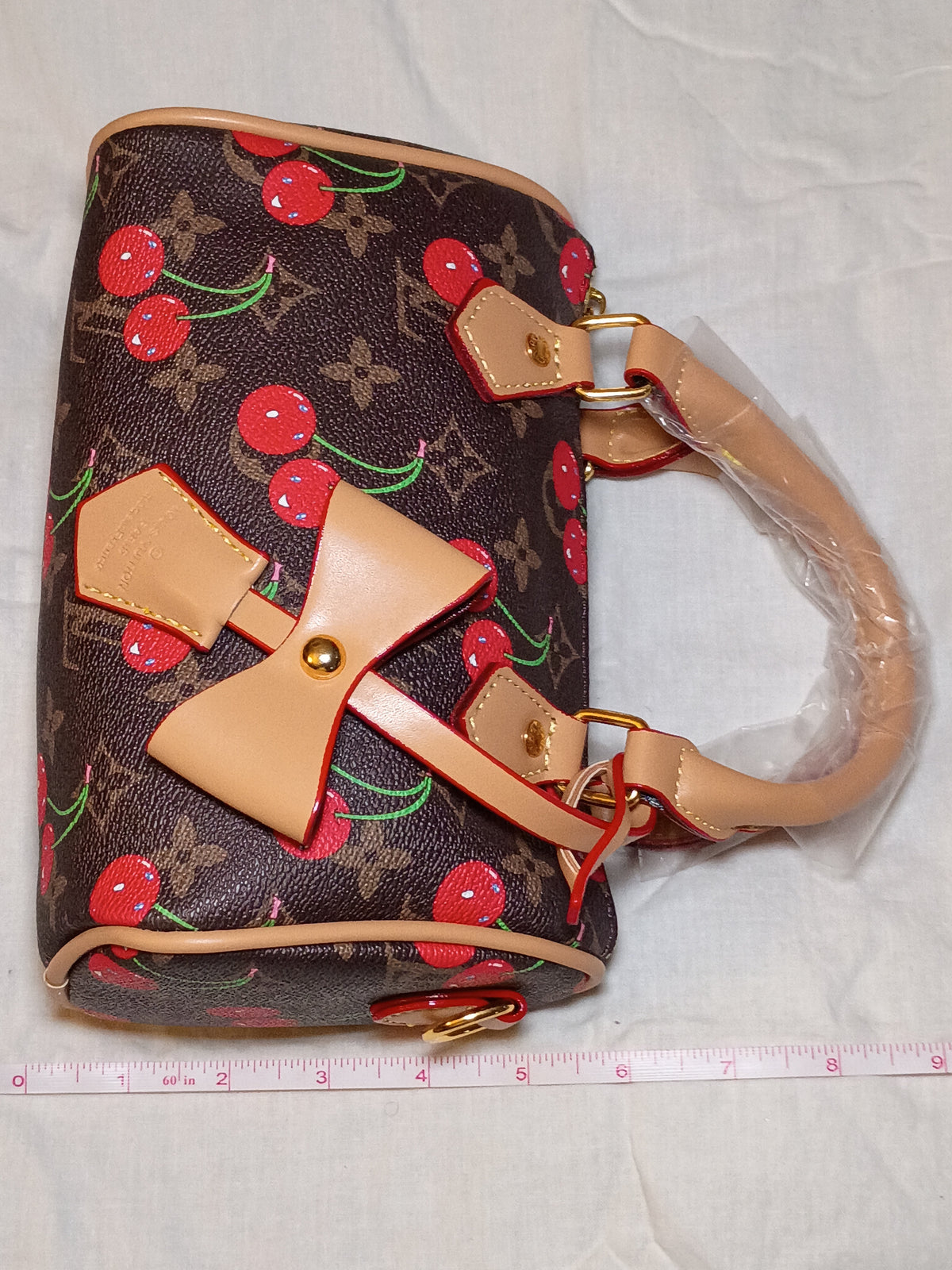 Brown Cherry Speedy Purse