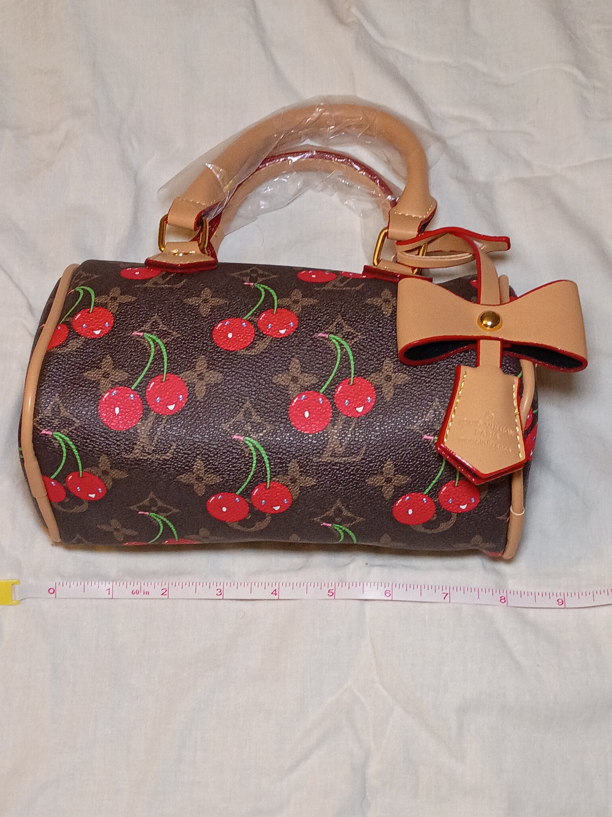 Brown Cherry Speedy Purse