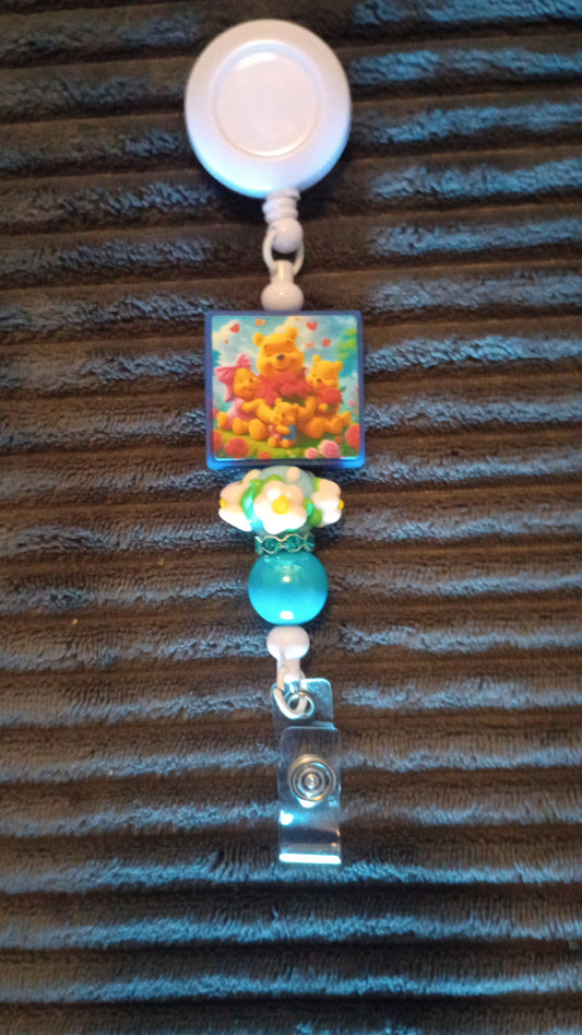 White Retractable Badge Reels
