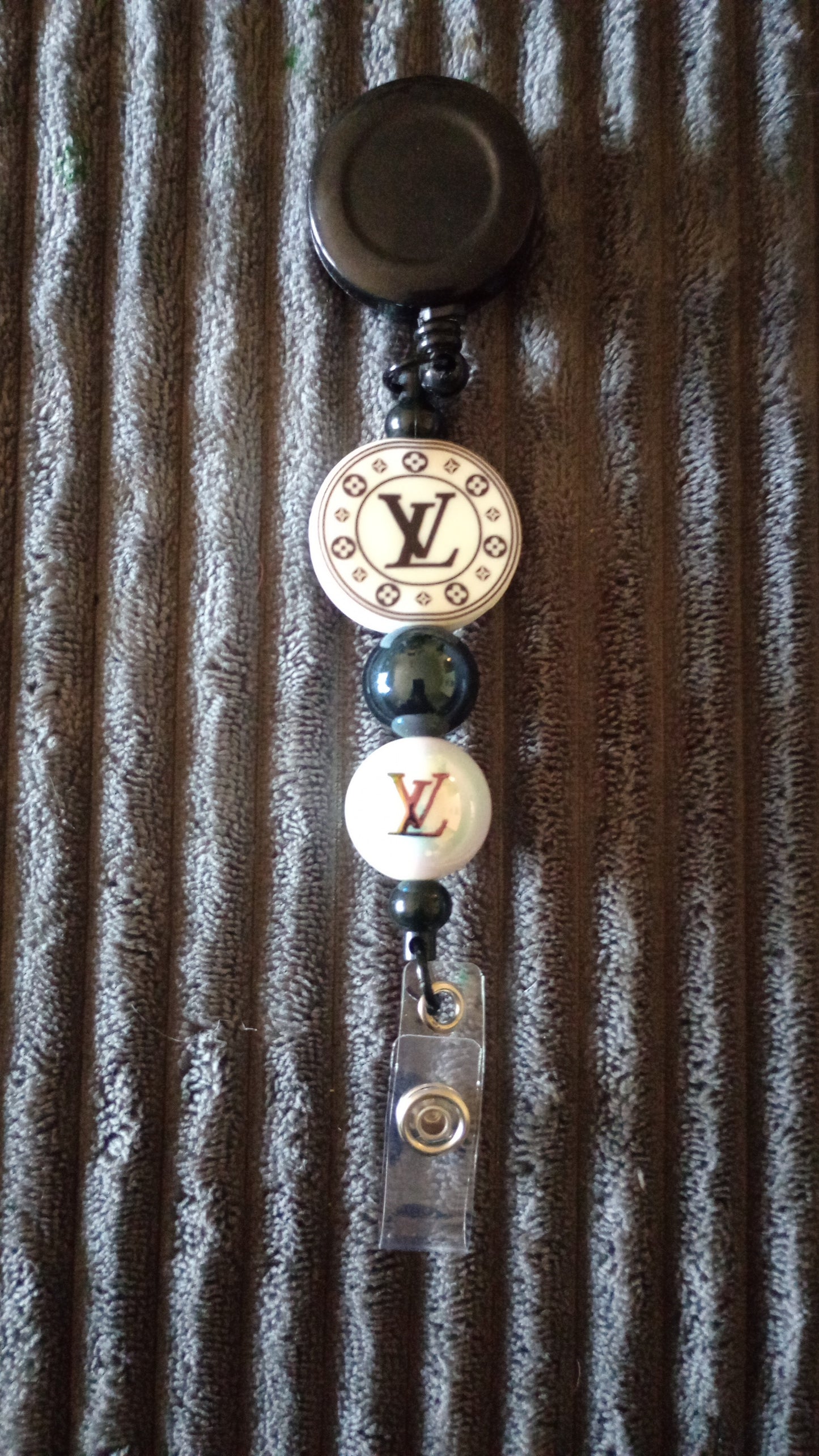 Black Designer Badge Reels