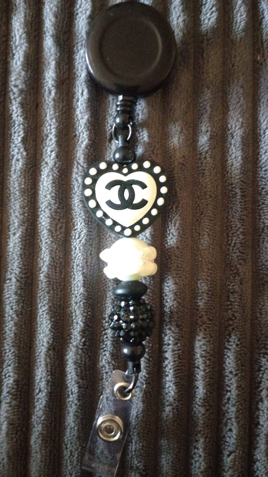 Black Designer Badge Reels