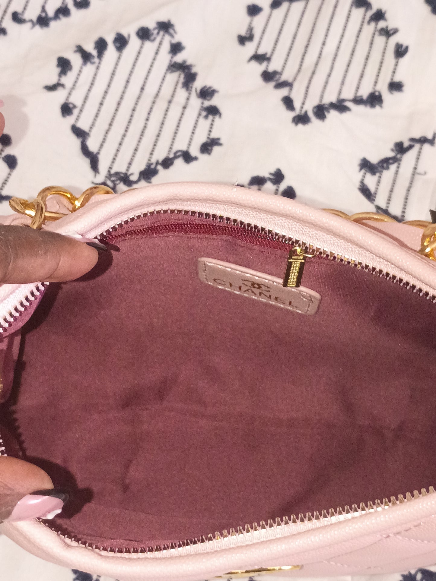 Pink Chanel Purse Set