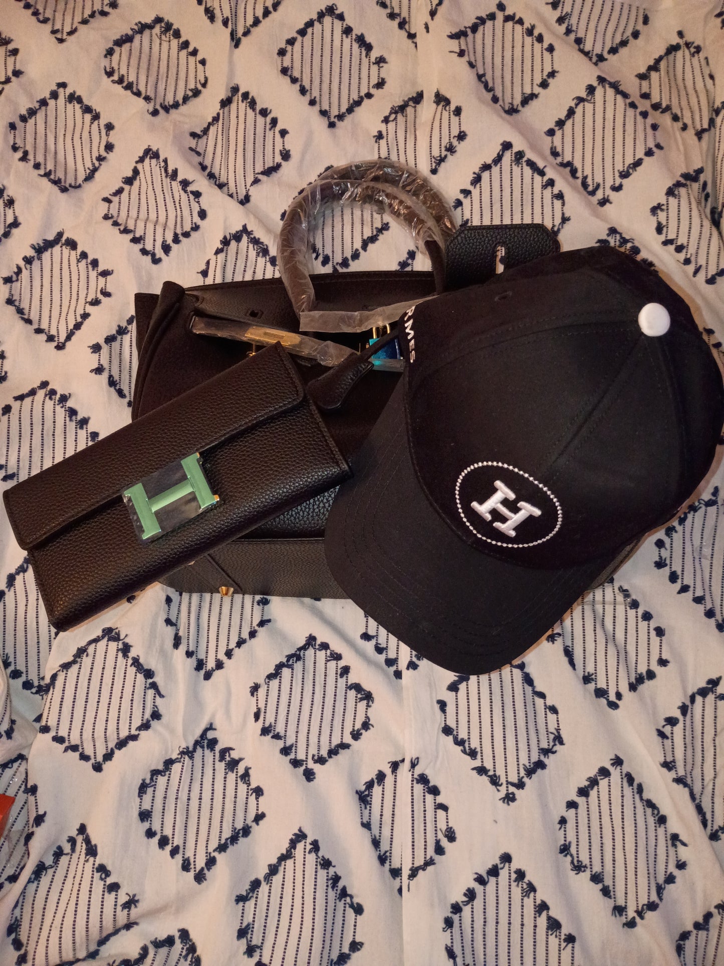 Black Hermes Purse Set