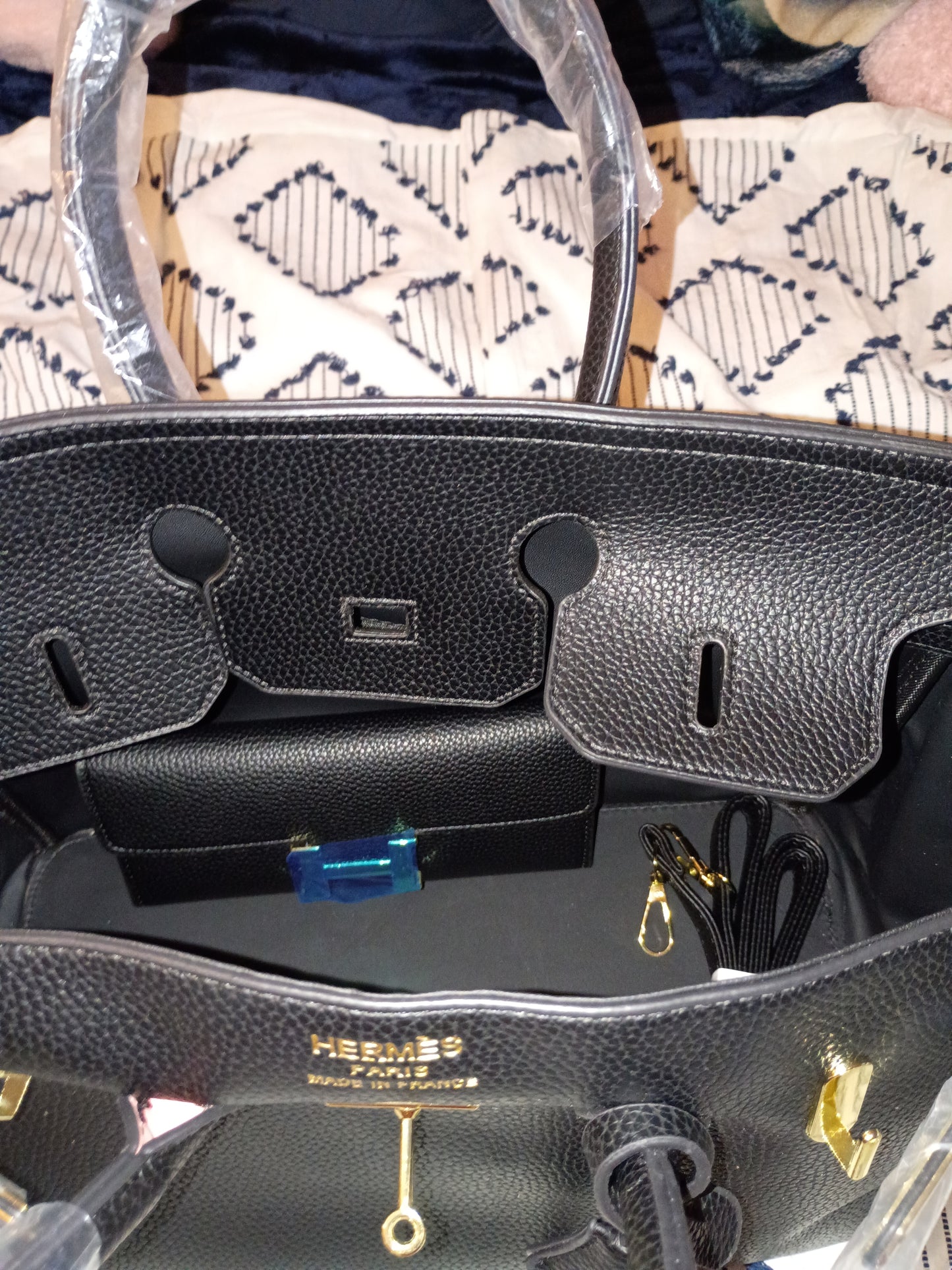 Black Hermes Purse Set