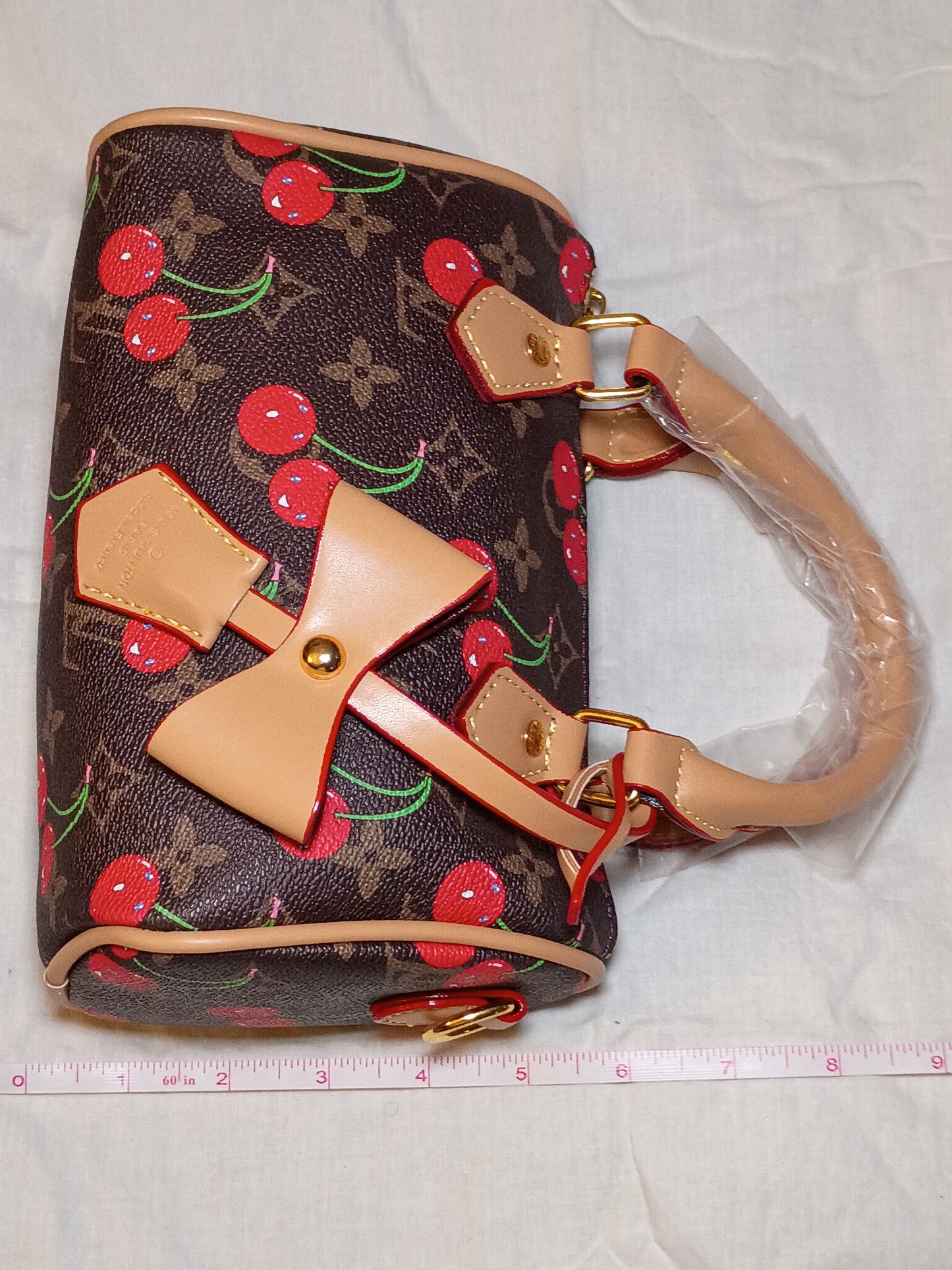 Brown Cherry Speedy Purse