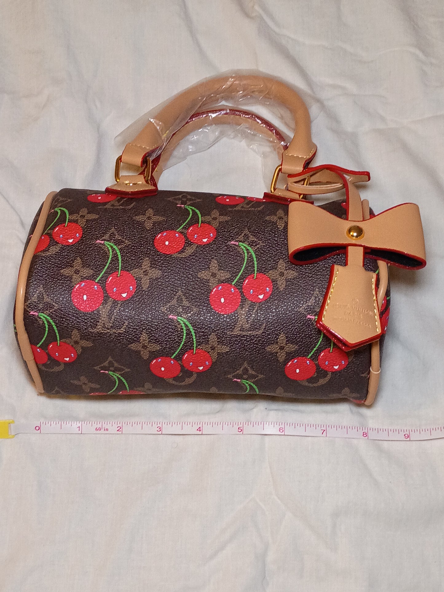 Brown Cherry Speedy Purse